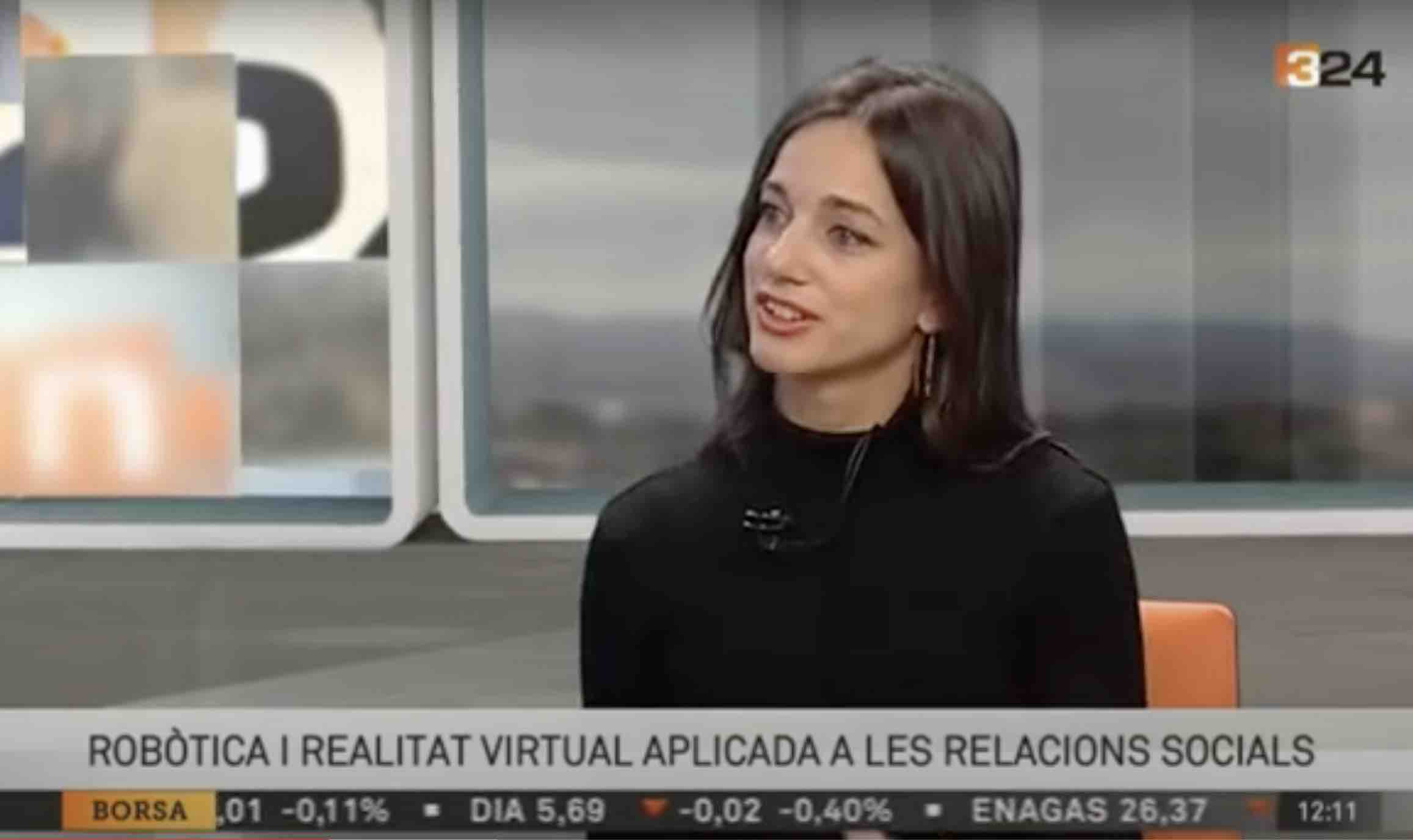 Dr. Laura, international expert in behavioral transformation and emerging technologies, virtual reality, AI, top keynote speaker, during a TV interview